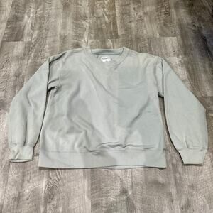 Abercrombie & Fitch Soft A&F Crewneck Sweatshirt Sage Green Size M